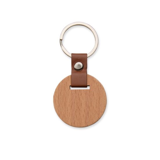 Chaveiro Madeira Redondo Personalizado