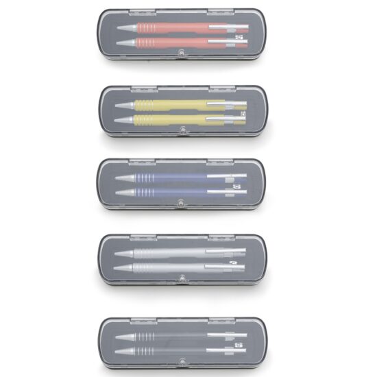 Conjunto Caneta e Lapiseira Semimetal Personalizado