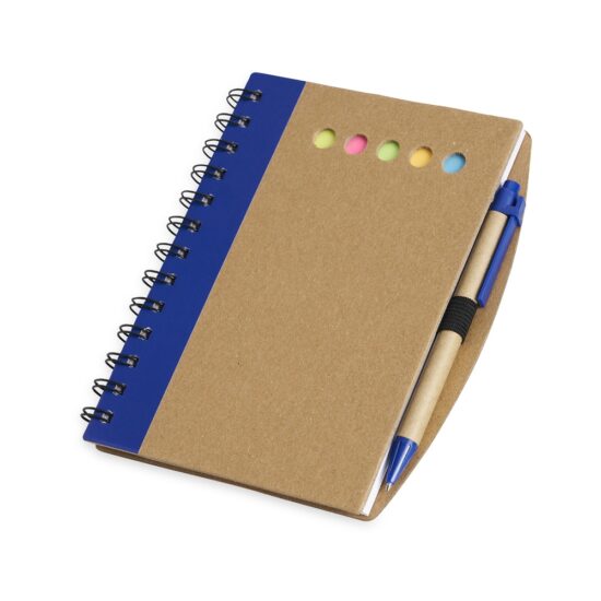 Caderno com Autoadesivos e Caneta Personalizado