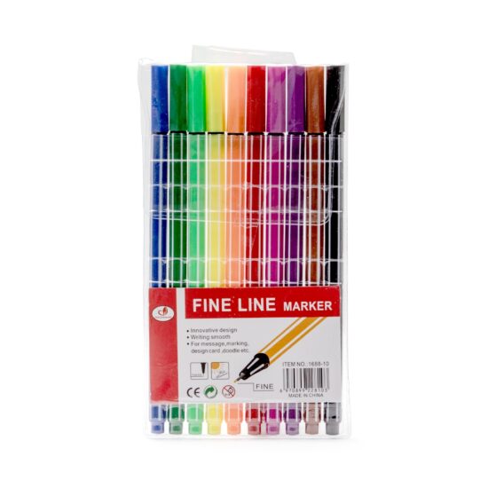 Kit Canetinhas Traço Fino 10 cores Personalizado