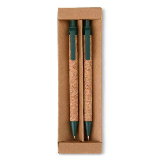 Kit Ecológico Caneta e Lapiseira Cortiça Personalizado