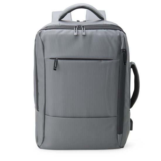 Mochila-Couro-Sintetico-USB-23-Litros-CINZA-18554-1712003115 Mochila Couro Sintético USB 25L Personalizada