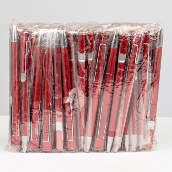 Pacote com Caneta Plástica Personalizado