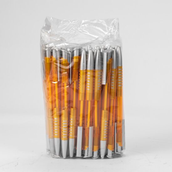 Pacote com Caneta Plástica Personalizado