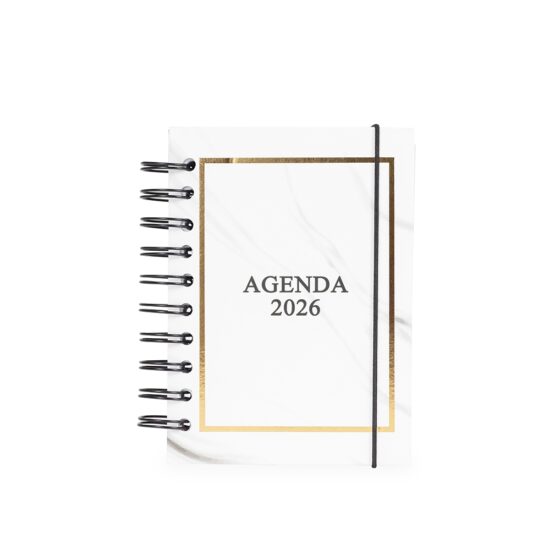 Agenda Diária 2026 Wire-O Personalizada