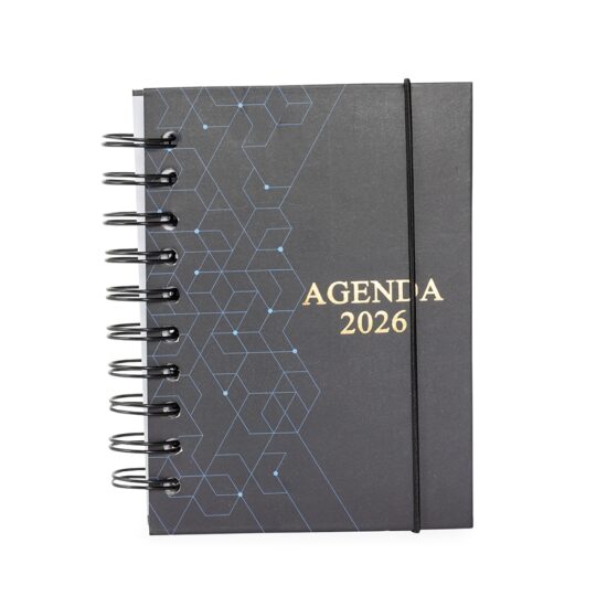 Agenda Diária 2026 Wire-O Personalizada