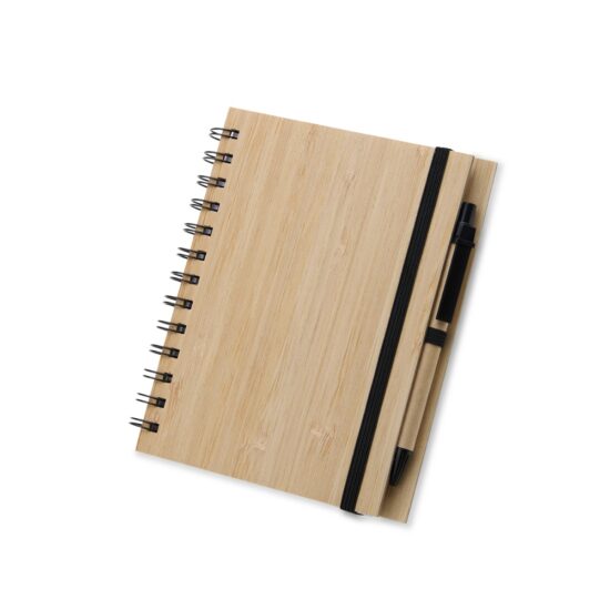 Bloco-de-Anotacoes-Bambu-com-Caneta-18738-1711986587 Caderno de Papelão com Caneta Personalizado