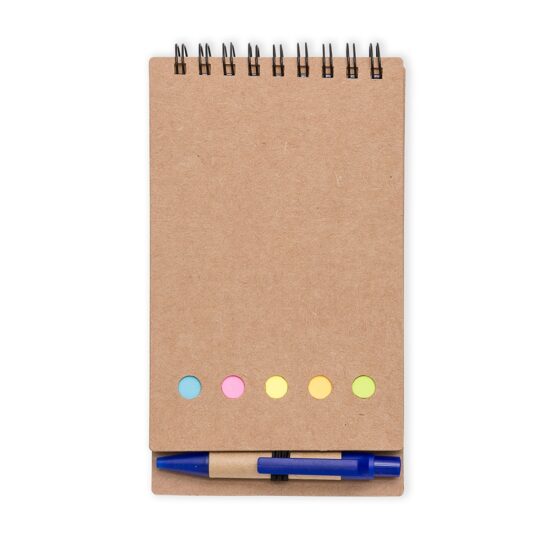 Bloco de Anotações com Caneta e Autoadesivo Personalizado