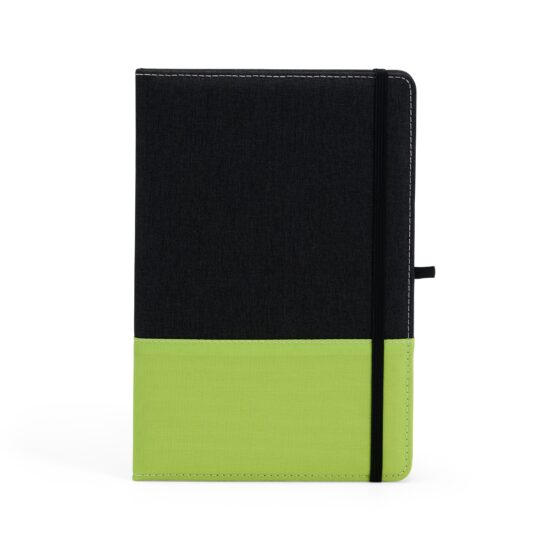 Caderno-A5-Poliester-VERDE-21618-1732200804 Caderneta A5 Poliéster Personalizada