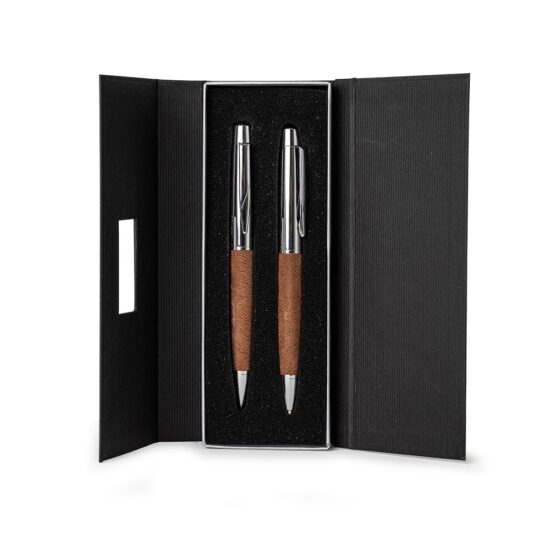 Conjunto Caneta e Lapiseira Metal Personalizado