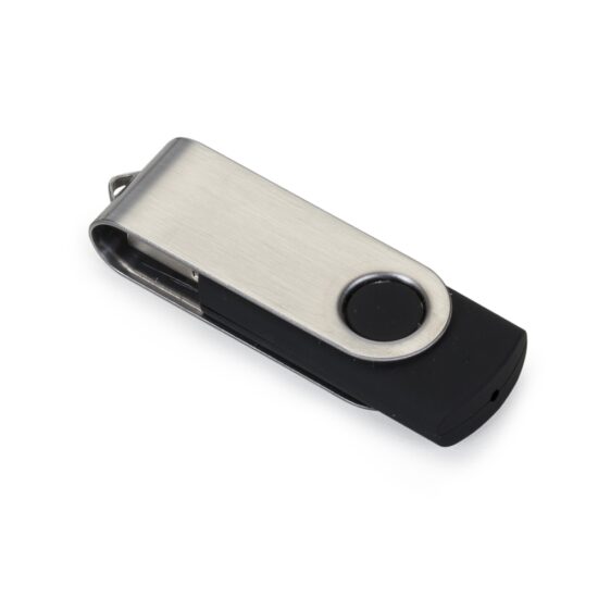 Pen Drive Giratório Metálico 4GB Personalizado